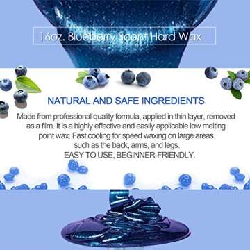 Wax Beans, AVAII Hard Wax Beans(453g/16oz), Painless Hair Removal for Coarse Hair Refill Waxing Beads for Underarms, Leg, Chest, Brazilian Bikini, Perfect for Any Wax Warmer.