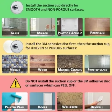 HOME SO Suction Cup Hooks for Bathroom and Kitchen