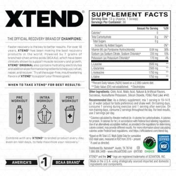 Buy XTEND Original BCAA Powder for Post Workout Recovery