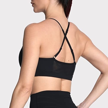 Aoxjox Ruched Sports Bra - Stylish Support for Workouts