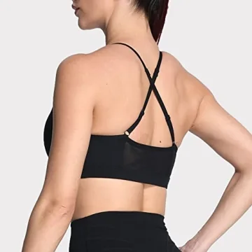 Aoxjox Ruched Sports Bra - Stylish Support for Workouts