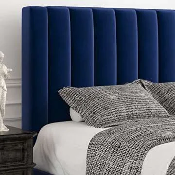 Elegant Velvet Upholstered Bed Frame | Allewie