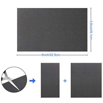 Abrasive Dry Wet Waterproof Sandpaper Sheets Assorted Grit of 400/600/ 800/1000/ 1200/1500 for Furni...
