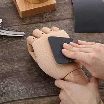 Abrasive Dry Wet Waterproof Sandpaper Sheets Assorted Grit of 400/600/ 800/1000/ 1200/1500 for Furniture, Hobbies and Home Improvement, 12 Sheets (2.8 x 4.5 Inch)