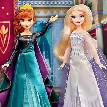 Disney Frozen 2 Frozen Finale Set, Anna, Elsa, Kristoff, Olaf, Sven Dolls with Fashion Doll Clothes and Accessories, Toy for Kids 3 and Up (Amazon Exclusive)