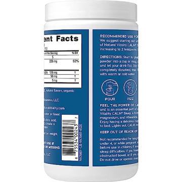 Natural Vitality Calm Sleep, Magnesium & Melatonin Drink Mix