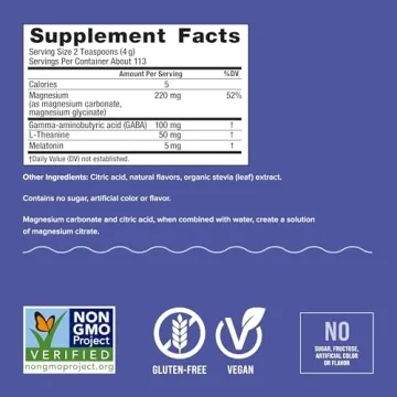 Natural Vitality Calm Sleep, Magnesium & Melatonin Drink Mix