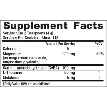 Natural Vitality Calm Sleep, Magnesium & Melatonin Drink Mix