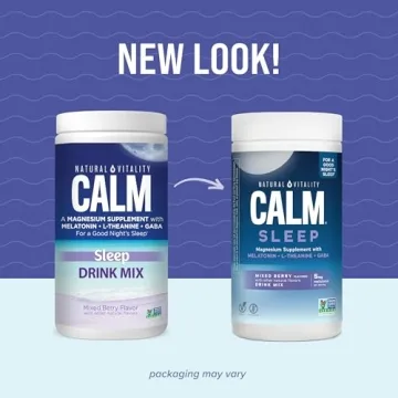 Natural Vitality Calm Sleep, Magnesium & Melatonin Drink Mix
