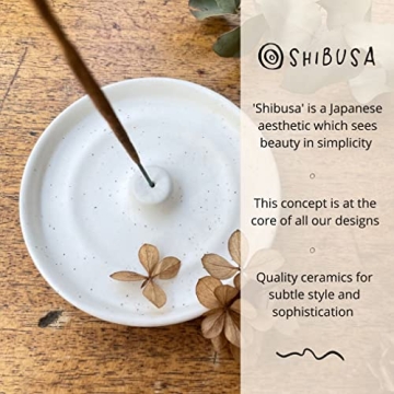 SHIBUSA Incense Holder | Elegant Ceramic Ash Catcher