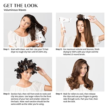 T3 Hot Rollers for Volume & Shine - Premium Hair Curlers