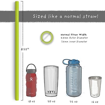 Softy Silicone Straws - Eco-Friendly, Safe & Durable
