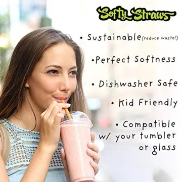 Softy Silicone Straws - Eco-Friendly, Safe & Durable