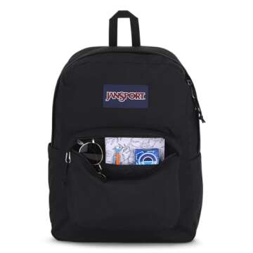 JanSport Superbreak Backpack - Durable, Lightweight Premium Backpack, Black