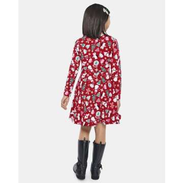 The Children's Place,Long Sleeve Knit Casual Skater Dress,XXLarge(16)