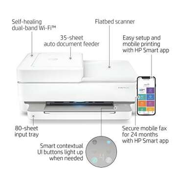 NeeGo H-P Wireless Inkjet Color Printer Mobile Print, Scan & Copy, Auto Document Feeder Features 2-S...