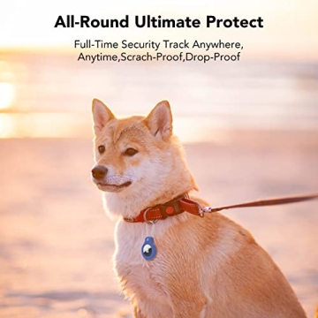 SPGUARD Airtag Holder for Apple AirTag Secure Holder with Wire Cable