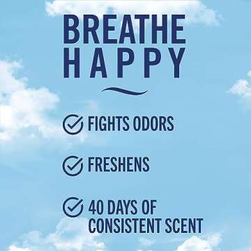 Febreze Car Air Freshener Vent Clip Platinum Ice Scent