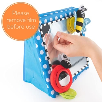 Sassy Tummy Time Floor Mirror - Engaging Developmental Toy for Babies