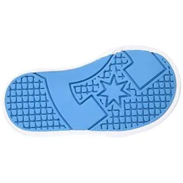 DC Boy's Anvil V Skate Shoe, Grey/Blue, 9 Toddler