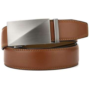 CHAOREN Men's Leather Ratchet Belt - Custom Fit Style