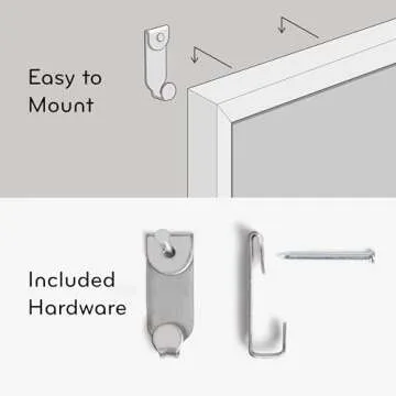 U Brands Cork Bulletin Board, 35"x23", Black Wood Style Frame, Quatrefoil Design Print, Industrial Grade Pinning Surface