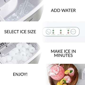 Igloo Stainless Steel Ice Maker - Fast & Convenient Ice Solution