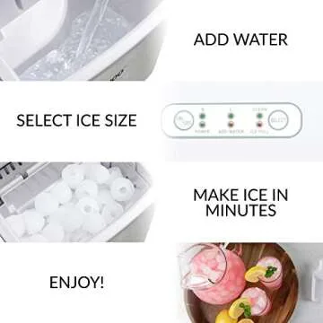 Igloo Stainless Steel Ice Maker - Fast & Convenient Ice Solution