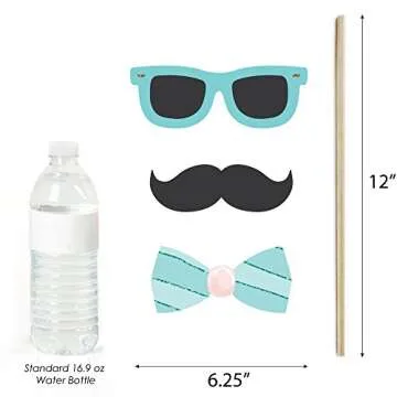 Let's Be Mermaids Photo Booth Props Kit - 20 Count