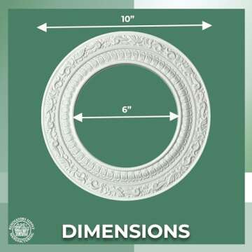 Renovators Supply Manufacturing Recessed Spot Light Trim White Urethane Recessed Decorative Ceiling ...