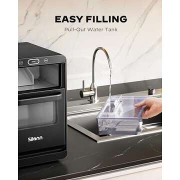 Silonn Nugget Ice Maker - 44lbs Pebble Ice in 24h