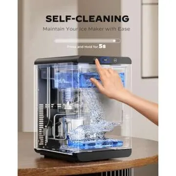 Silonn Nugget Ice Maker - 44lbs Pebble Ice in 24h