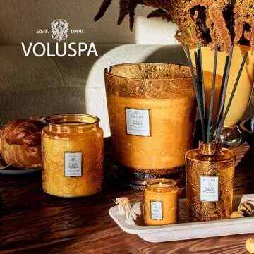 Voluspa Baltic Amber Candle with 50 Hour Burn Time