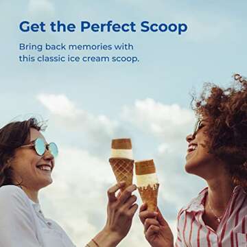 Thrifty Old Time Ice Cream Scooper Rite Aid | Original Stainless Steel Scoop | Cylinder Ice Cream Scoop with Trigger | Commercial Grade Stainless Steel Ice Cream Scoop