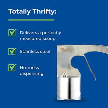 Thrifty Old Time Ice Cream Scooper Rite Aid | Original Stainless Steel Scoop | Cylinder Ice Cream Scoop with Trigger | Commercial Grade Stainless Steel Ice Cream Scoop