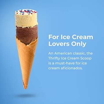 Thrifty Old Time Ice Cream Scooper Rite Aid | Original Stainless Steel Scoop | Cylinder Ice Cream Scoop with Trigger | Commercial Grade Stainless Steel Ice Cream Scoop