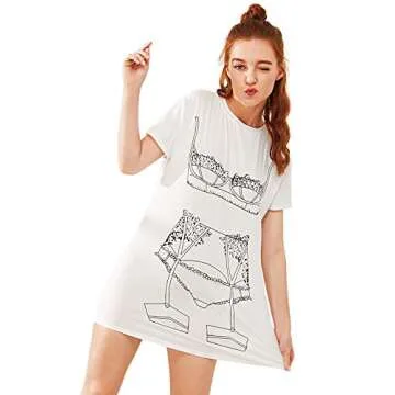 Floerns Funny Lingerie Nightgown for Women