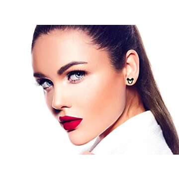 16 Pairs of Cute Tiny Mouse Stud Earrings for All Ages