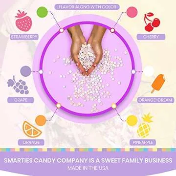 Smarties Candy Rolls Original Flavor Bulk Gluten Free & Vegan Delight | Classic Sweetness from Family Owned Since 1949 | Peanut Free Dairy Free & Allergen Free | Perfect Halloween Treat - 2 Pound Bag