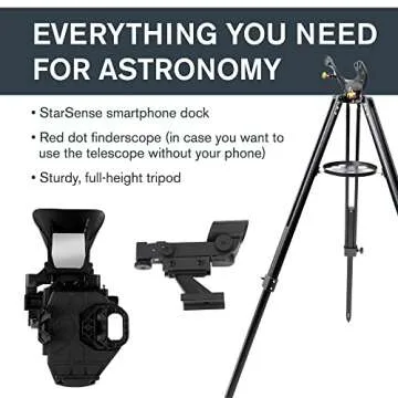 Celestron – StarSense Explorer LT 80AZ Smartphone App-Enabled Telescope – Works with StarSense App to Help You Find Stars, Planets & More – iPhone/Android Compatible