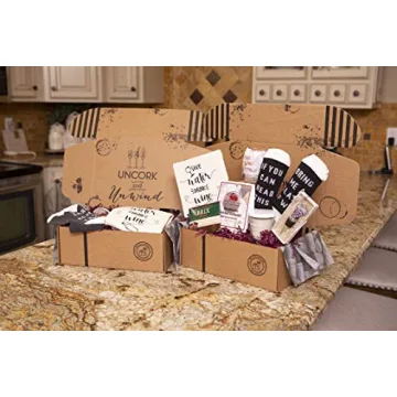 Wine Lovers Gift Basket Box with Bring Me Some Wine Socks Wine Glass and Bottle Tote