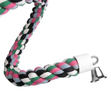Aigou® Bird Spiral Rope Perch for Parrots - 94.4 inch Long