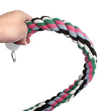 Aigou® Bird Spiral Rope Perch for Parrots - 94.4 inch Long