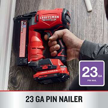 CRAFTSMAN V20 RP Pin Nailer Ideal for Crafters and DIY Enthusiasts
