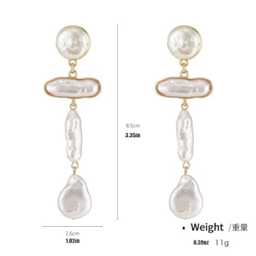 Luxury Donabus Pearl Dangle Earrings for All Occasions