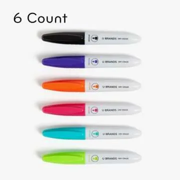 U Brands Mini Dry Erase Markers - Vibrant & Low Odor