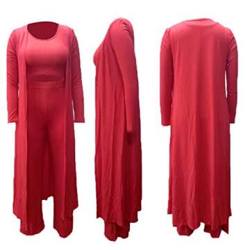 bbpawing Womens 3 Piece Outfits Open Front Cardigan Cover Up Crop Tank Tops Wide Leg Palazzo Pants Loungewear Set