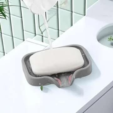 Premium Silicone Drain Mat for Kitchen and Bathroom Organization