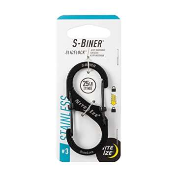 Nite Ize S-Biner SlideLock Carabiner, Durable and Versatile