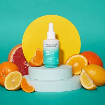 Pro Strength USRx®, Super C Brightening Serum, Lightweight Anti-Aging Daily Glow Serum | Hydrates, Brightens, Clarifies, and Evens Skin Tone with Hyaluronic Acid and Salicylic Acid, 1.0 Fl Oz